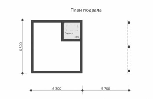 Гараж с подвалом и навесом